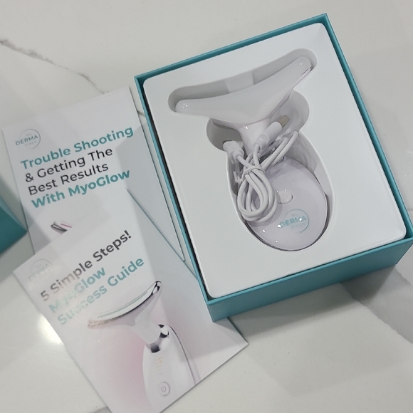 My Derma Dream Myoglow Neck Face Lifting Lymphatic Drainage Tool Anti Age Glow - Picture 2 of 8